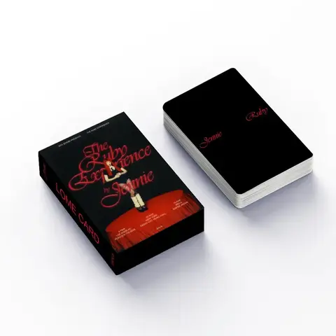 KPOP JENNIE New SOLO Album PhotoCard JENNIE RUBY Album 55pcs/Box Non Repetitive Photocards JENNIE Fans Collection Gift