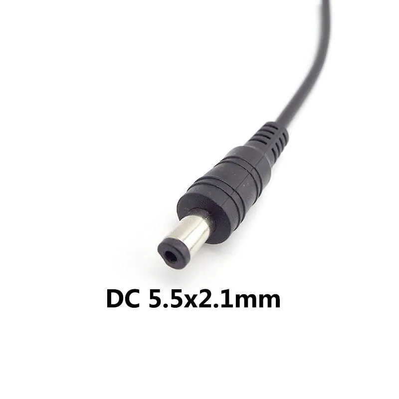 15/30 ซม.2pin ลวด DC ชายหญิงปลั๊กแจ็ค 22awg แหล่งจ่ายไฟ Pigtail Cable 12V 5.5x2.1 มม.ปลั๊กอะแดปเตอร์สําหรับแถบกล้องวงจรปิด