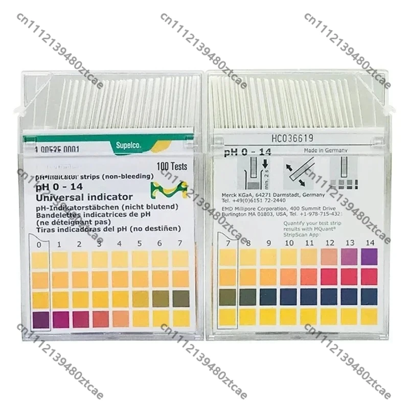 German Merck pH Paper 1.09535.0001 1.09543 Precision Test Strip Universal Non-bleeding For Lab Water Quality Testing