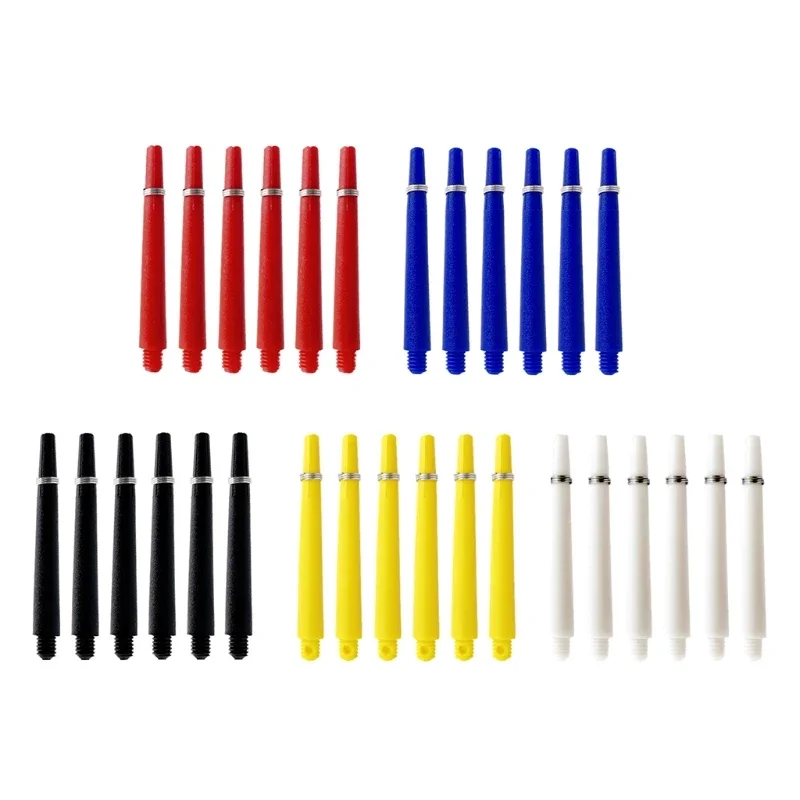 50pcs/lot 45mm Nylon Dart Shafts plastic shaft black blue red yellow white darts accessories