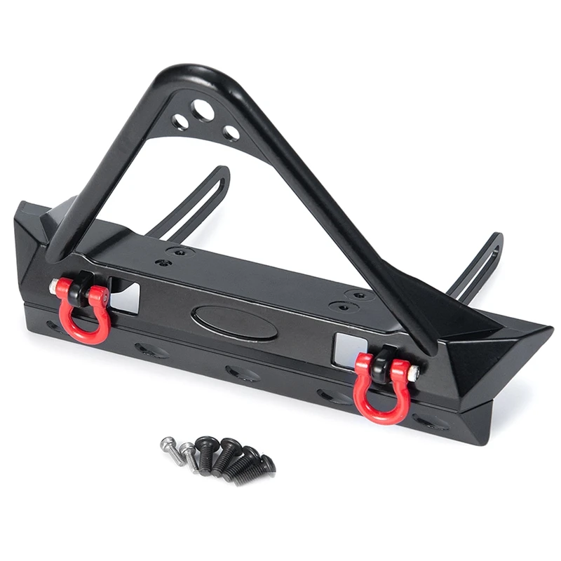 

Metal Front Bumper With Tow Hook For Axial SCX10 SCX10 II 90046 Traxxas TRX4 1/10 RC Crawler Car Replacement Accessories