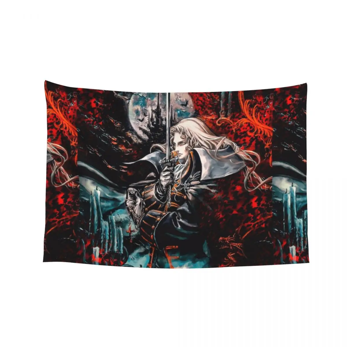 

Alucard Vampire night symphony Tapestry Room Decor Korean Style Korean Room Decor Tapestry