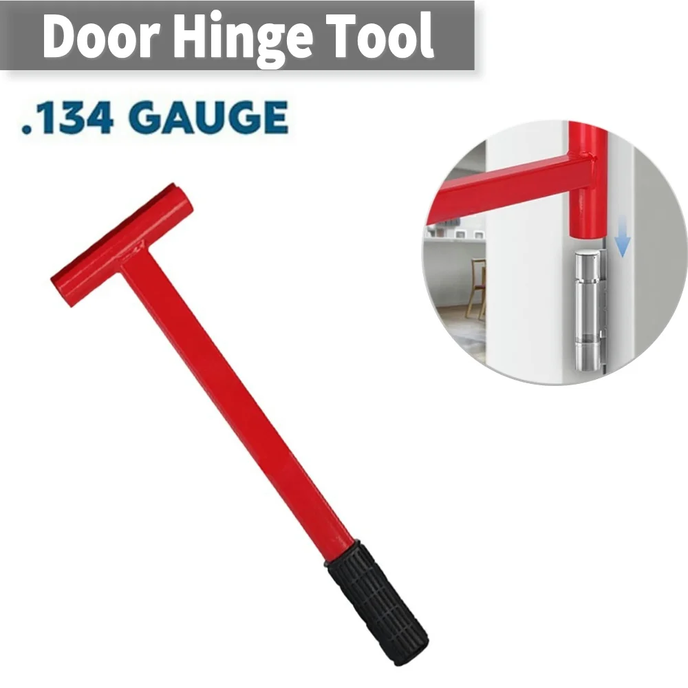 Door Hinge Adjustment Tool Rubber Handle Door Hinge Knuckle Bender Heavy-duty Fit 0.134 Specification Commercial Door ﻿