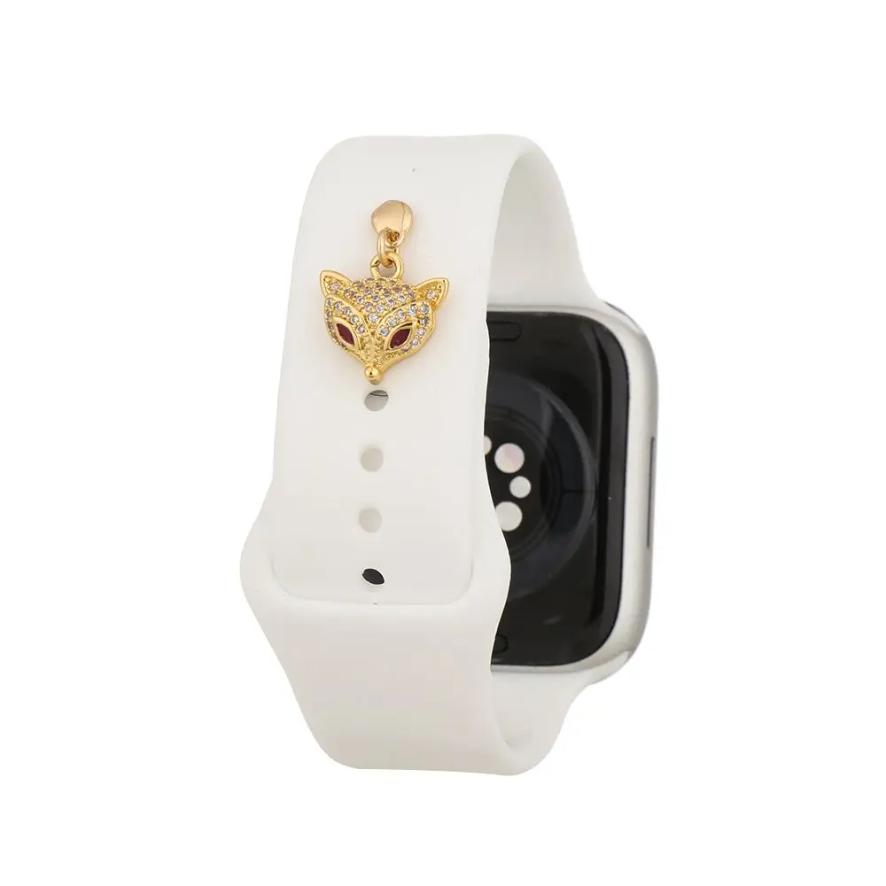 Interessanti chiodi in metallo Accessori con diamanti Ciondolo in silicone personalizzato per cinturino decorativo per Apple Watch