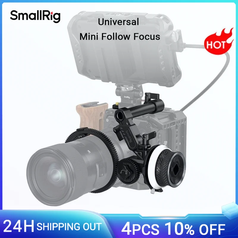 

SmallRig Portable Mini Follow Focus for Sony DSLR Camera Gimbal for BMPCC Quick Focus Wireless Lens Control Video Shooting 3010B