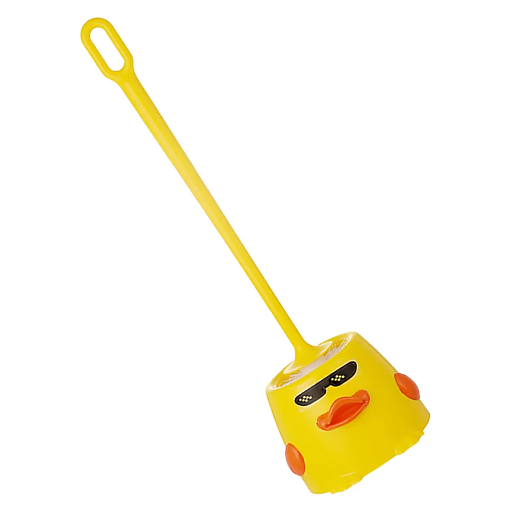 

Duck-Themed Long Handle Toilet Brush Soft Bristles Bathroom Scrubber Holder Stand Cute Decorative Household Cleaning