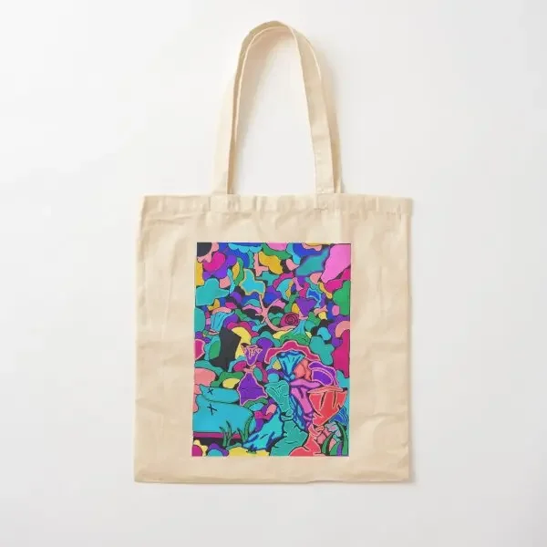 

Хлопковая холщовая сумка для утренней ходьбы, модная женская дизайнерская сумка-тоут с принтом, тканевая сумка на плечо, многоразовая, повседневная, для путешествий, складная