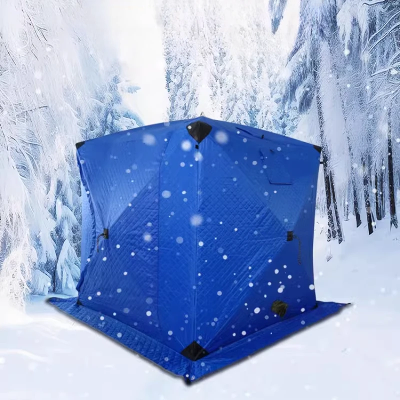 Thickened Cotton Winter Ice Fishing House Cold and Warm Ice Fishing Tent Insulated and Windproof Outdoor Camping Tent