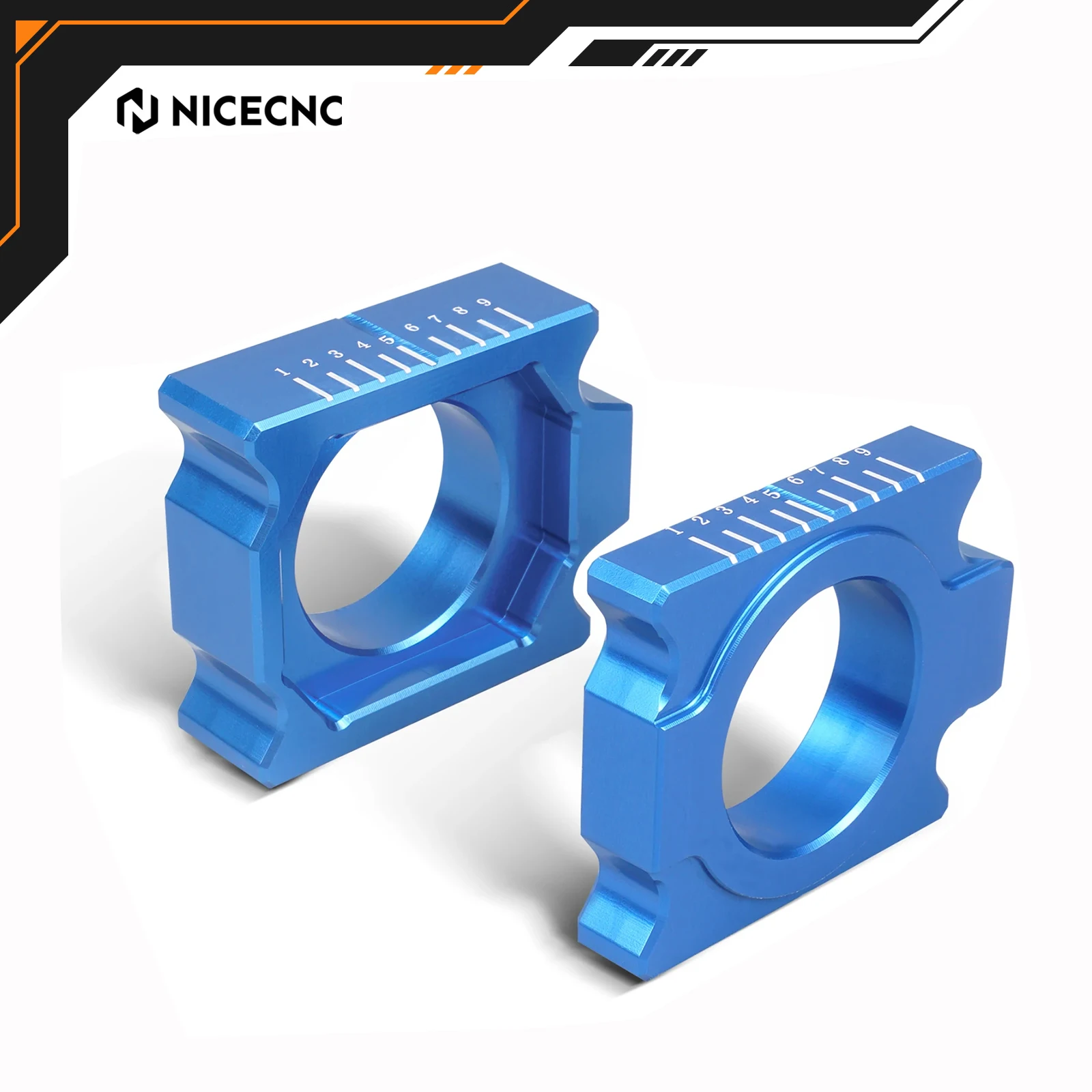 

NICECNC Motorcycle Rear Axle Block Chain Adjuster For Yamaha YZ250F YZ450F 2012 - 2023 2019 YZ 250F 450F YZF 250 450 Accessories