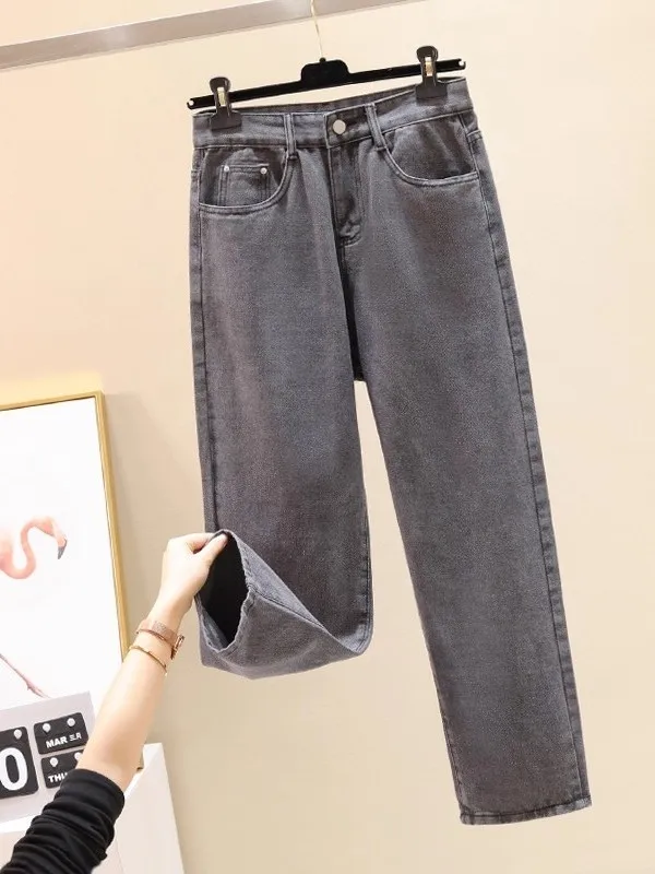 

Свободные прямые мужские джинсы в стиле ретро, корейские повседневные широкие брюки, весна-осень, Новое поступление, джинсовые джинсы, молодежная мода