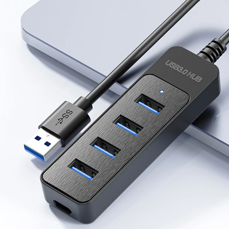 USB 3.0 HUB 5 Ports Multi USB2.0 Splitter Hub with USB C Charging Port Power Adapter Multiple Expander Dock For Laptops Notebook