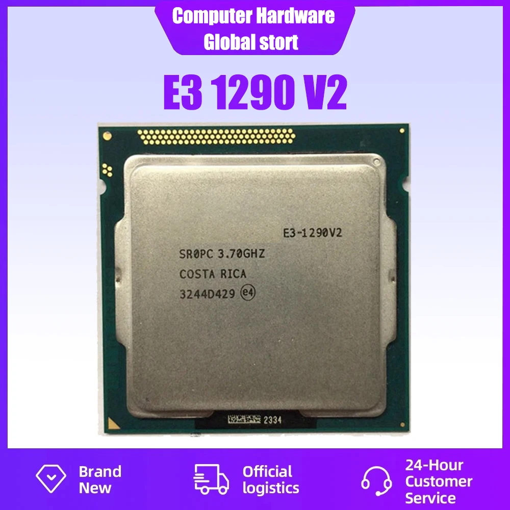 

Used Xeon E3 1290 V2 1290V2 8M Cache 3.70GHz SR0PC LGA 1155 CPU Processor