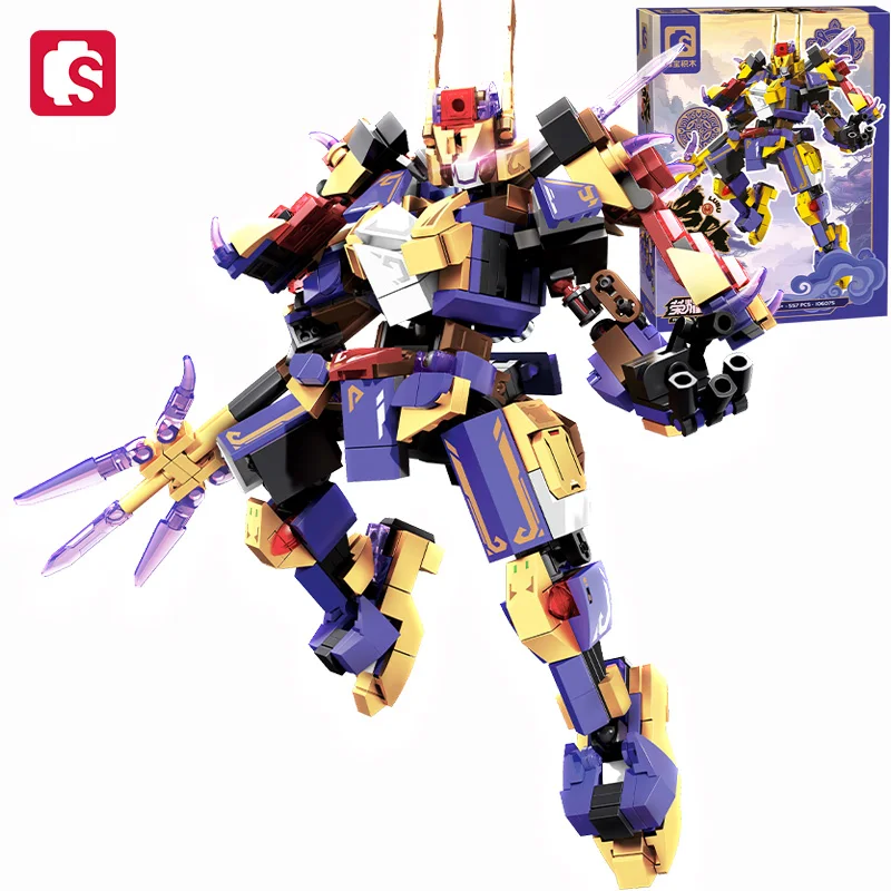 

SEMBO BLOCK 557Pcs Mechanic Series Transforming Model Kit Mecha Building Blocks Ornaments Kids Toys Boys Christmas Gifts
