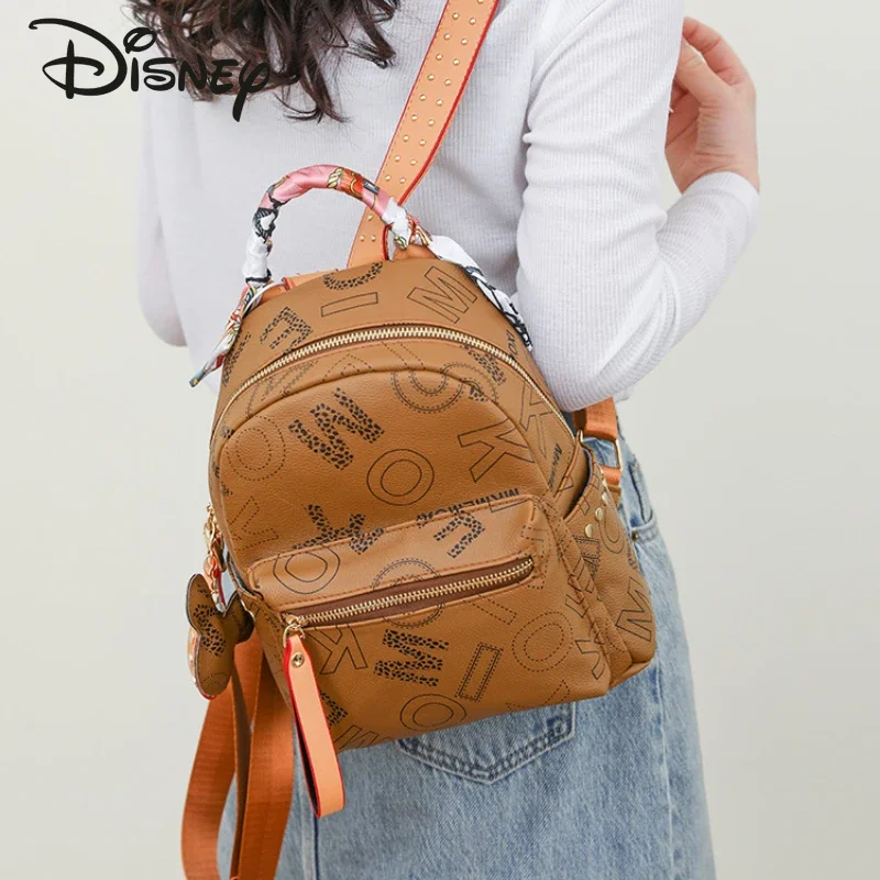 Disney 2025 New Women's Backpack Fashion High Quality Printed Backpack Advanced and Versatile Multifunctional Storage Backpack