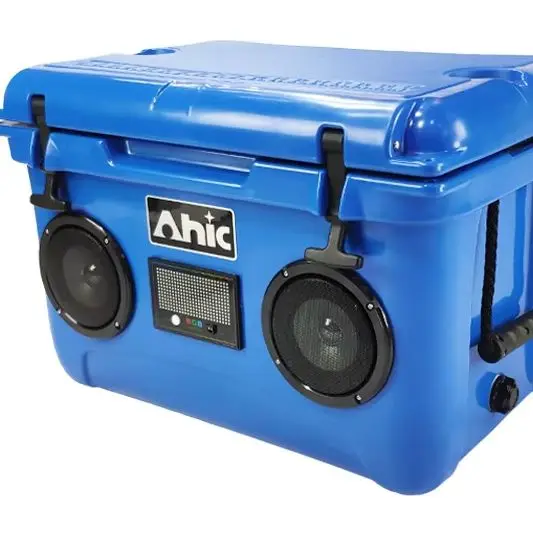 

AHIC Hot Selling Portable Waterproof PE Material Insulated Ice Chest Food Wine Fishing Camping Rotomolded Fish Box Coolers