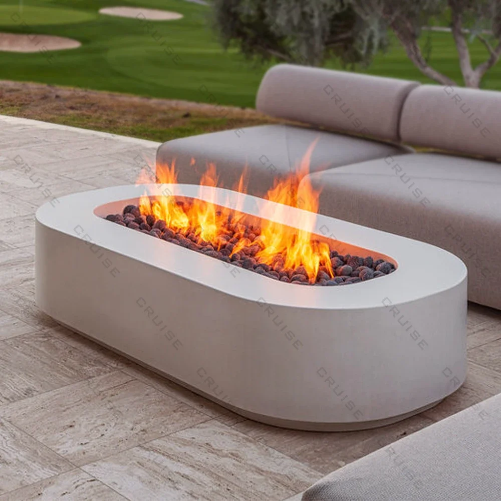 

CRUISE Smokeless Villa Garden Outdoor Patio Furniture Freestanding Round 1200-650-380mm Wood/Firepit With Table