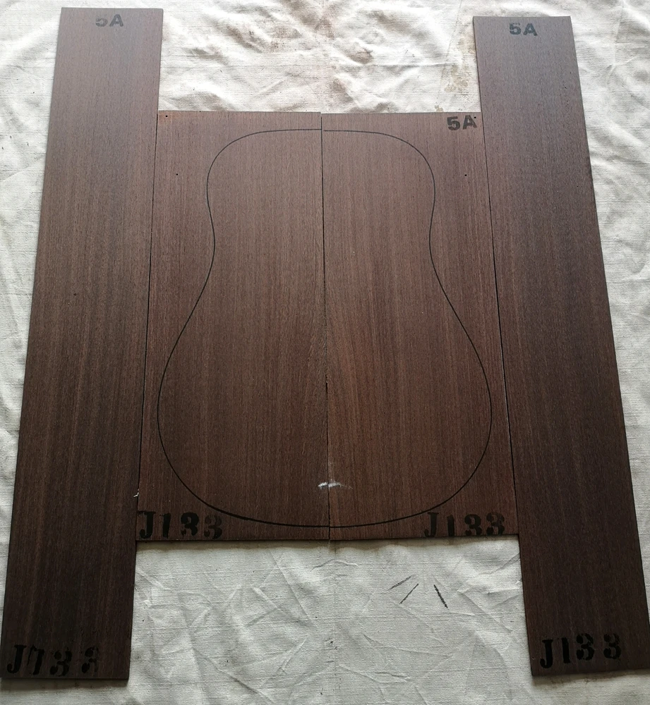 HUATOOL 5A Grade Chicken Wing Wood Back Side Panel Single Board Guitar Back Side Panel Wool Board Guitar Production Material