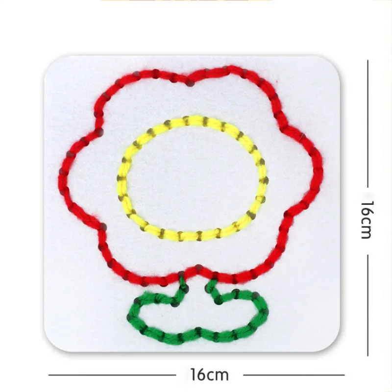 Доски для мелкой моторики для детей, наборы швейных материалов из нетканого материала для шнуровки, детские сенсорные обучающие успокаивающие занятые игрушки