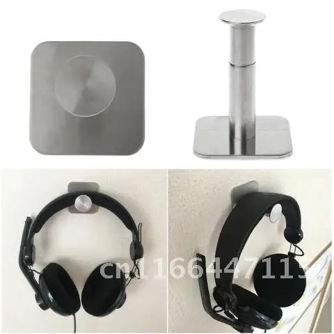 

Stainless Steel Headphone Holder Portable Headsets Hanger Universal Paste Wall Desk Mount Hook For Earphones