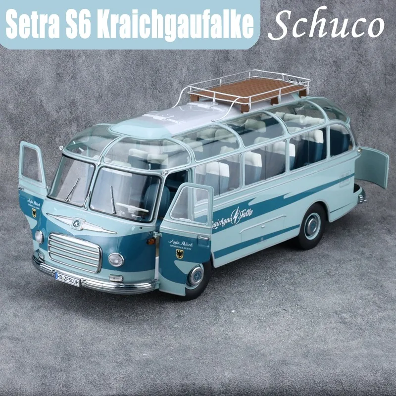 Schuco 1/18 Setra S6 Kraichgaufalke Legierung Kraftfahrzeug Spielzeug Druckguss Metall Modell Sammlung Junge Weihnachtsgeschenke