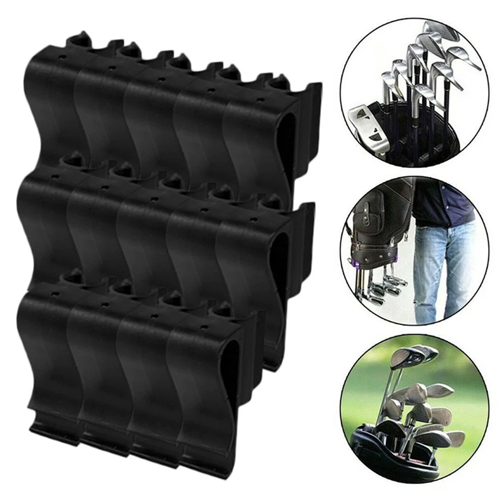 14/28 Pcs Golf Putter Holder Golf Bag Clip Fixed Golf Clubs Buckle Ball Training Aids Outdoor Game Accessories Swing Trainer