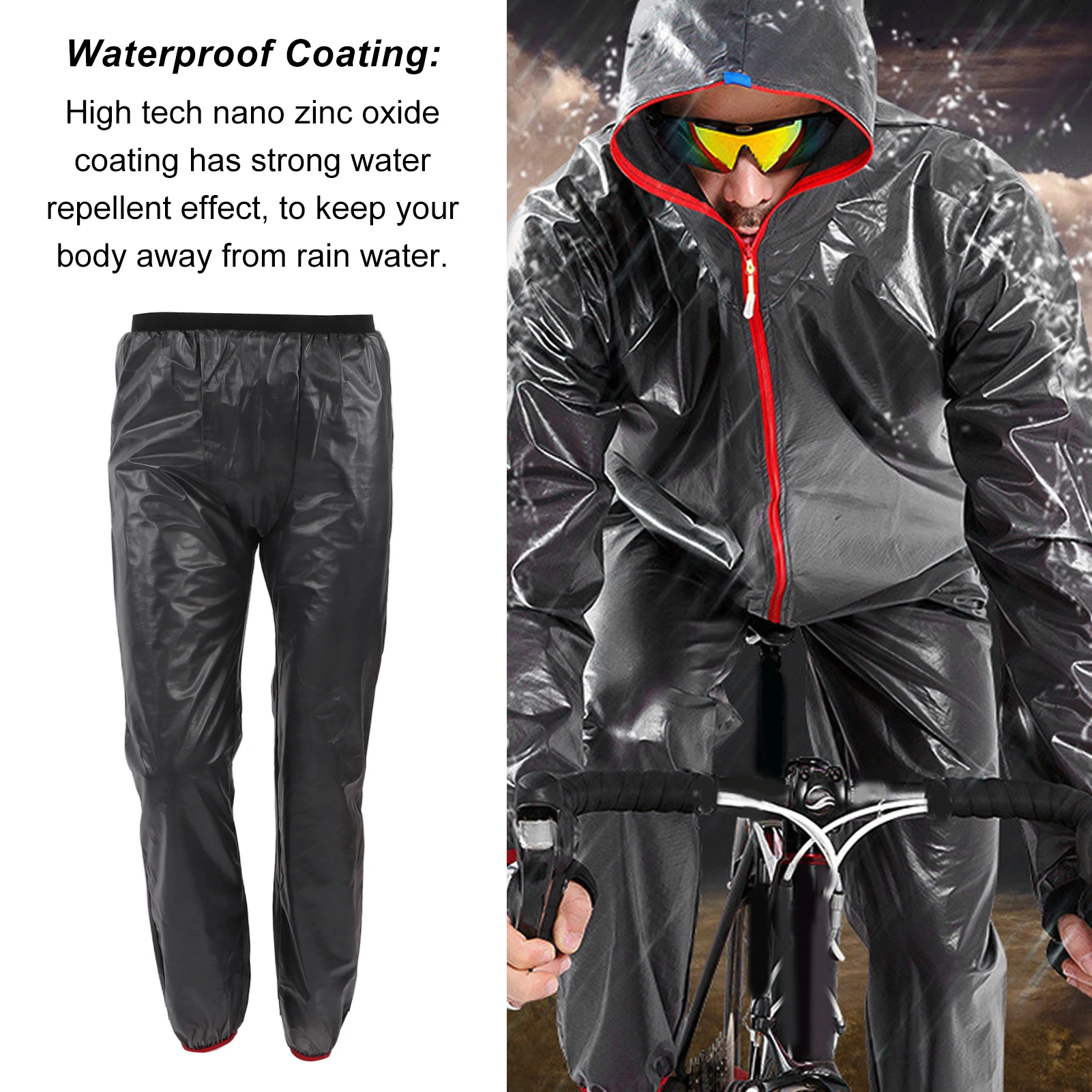 Waterproof Rain Over Pants Rainproof Reflective Trousers For Labor Outdoor Cycling Sports