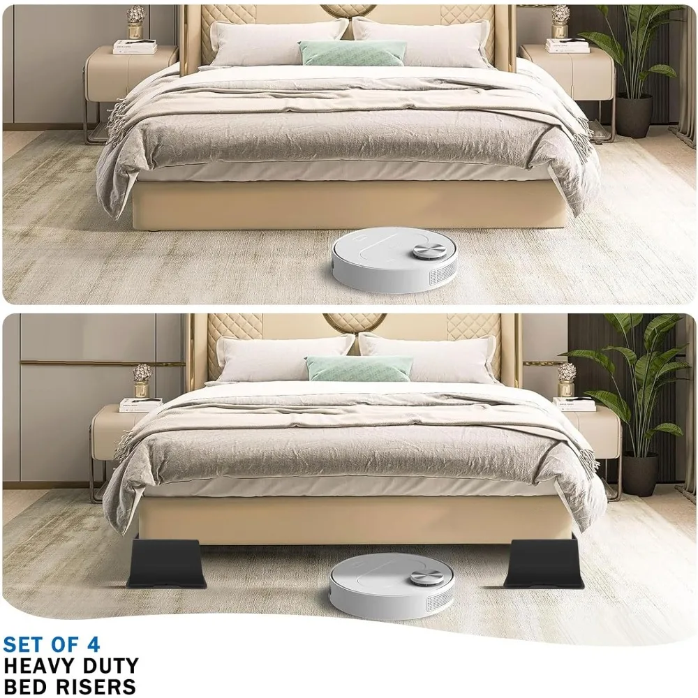 Bed Risers 6 Inch Heavy Duty,Oversized Couch Risers, Extra Wide Furniture Risers for Sofa Table Desk Headboard Chair Lifting,Rec