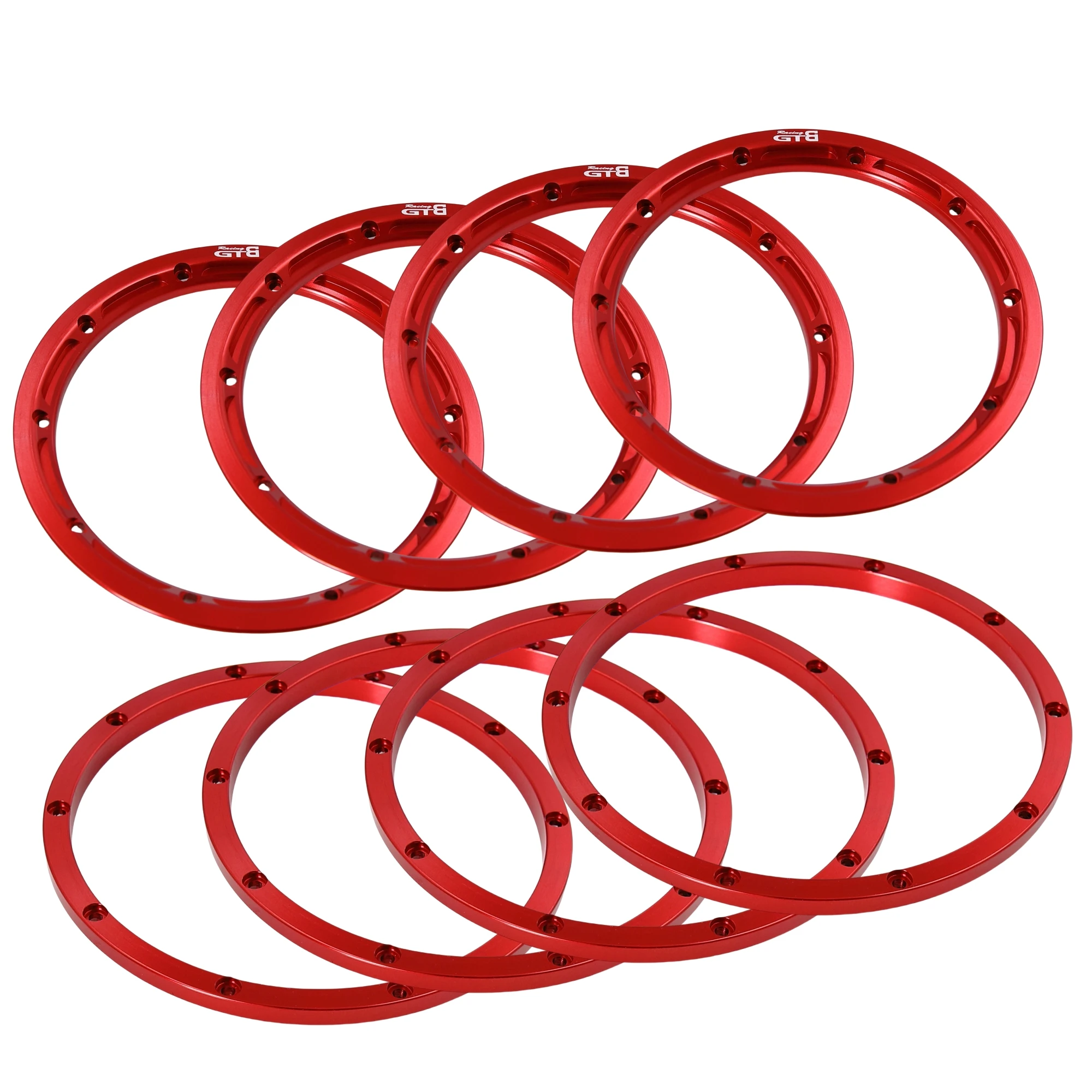 GTBracing Aluminum Metal Wheel Rim Beadlock Pressing Rings for 1/5 RC Car HPI Baja 5B SS 5SC (8pcs/Set)