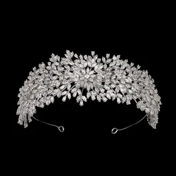 Tiaras And Crowns HADIYANA Retro Luxury Design Wedding Accessories Bridal Hair Party Prom BC6780 Wedding Gift