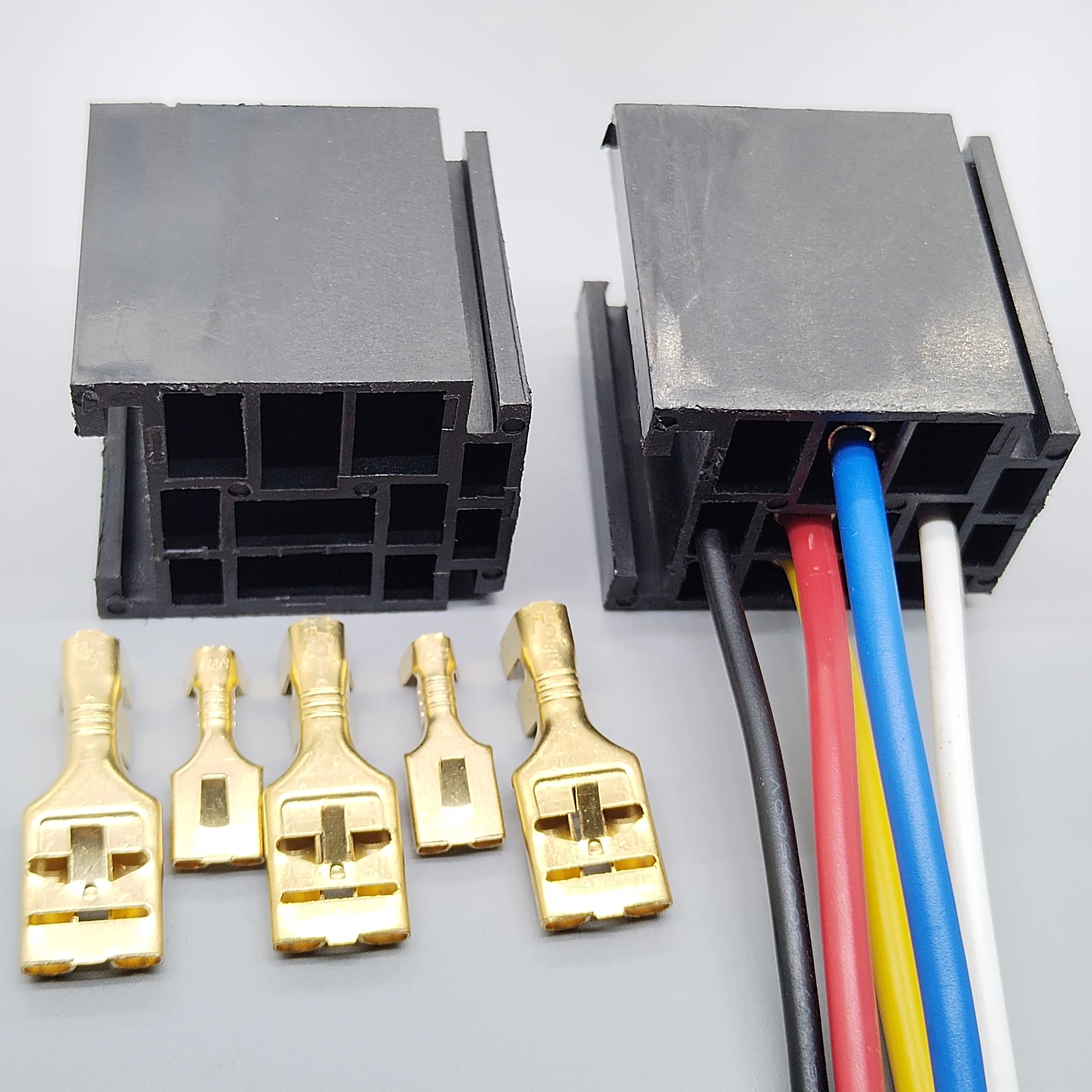 5Pin Auto Relay Socket 12V 80A for Universal Vehicles Headlamp Fuel Pump Wiring Repair car connector