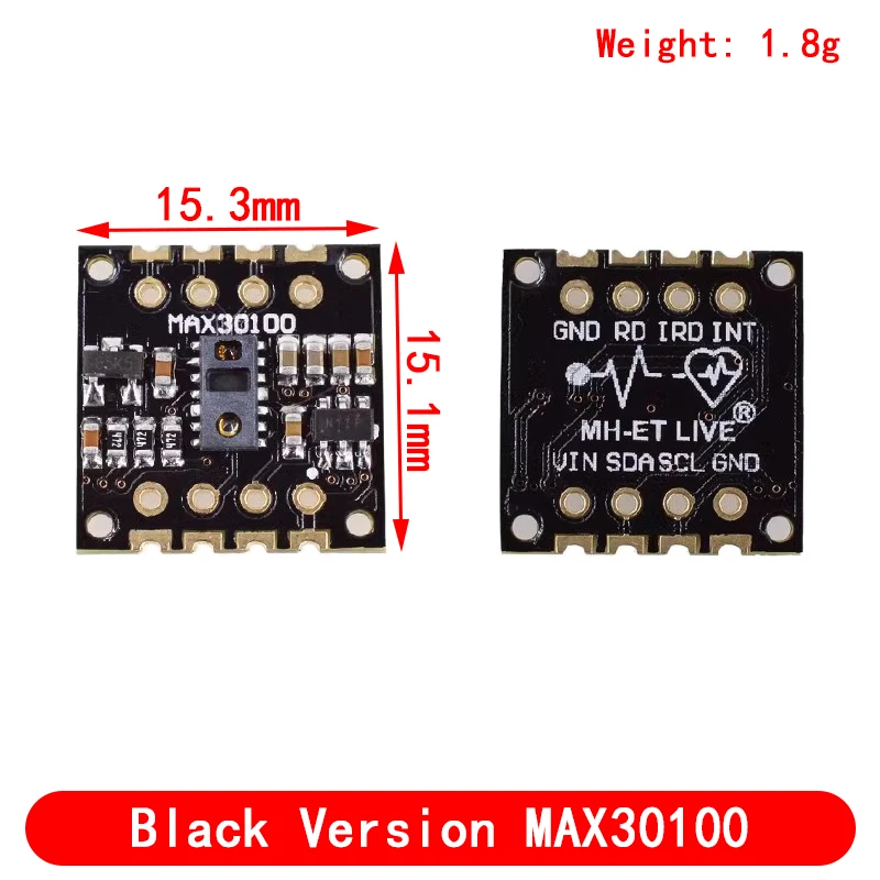 MAX30102 MAX30100 Heart rate Sensor Module Puls detection Blood oxygen concentration test For Arduino Ultra-Low Power