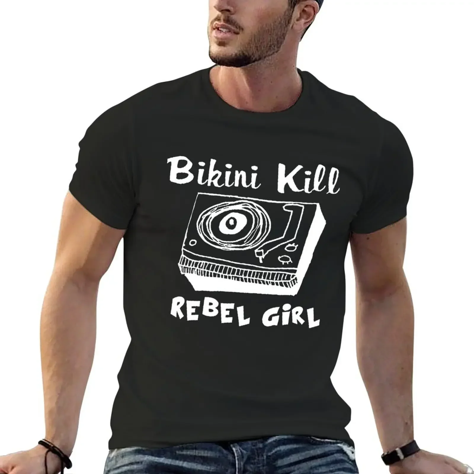 Vintage Retro Punk Rock Bikini T-Shirt baggy shirts plus sizes t shirts for men pack