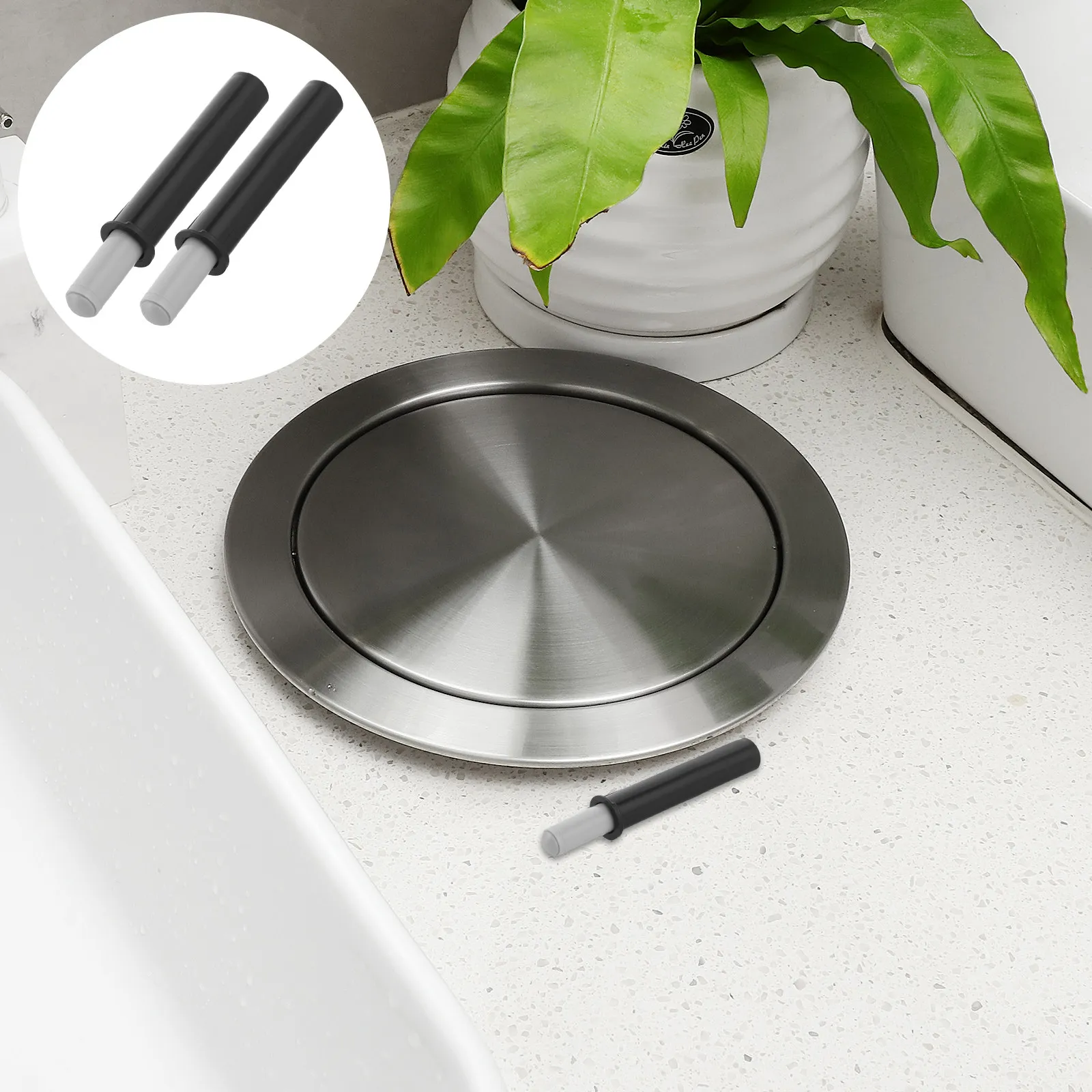 5Pcs Garbage Can Damper Soft Close Hydraulic Lid Mechanism Quiet Close Trash Bin Shock Absorber Smooth Closing Kitchen Cabinet