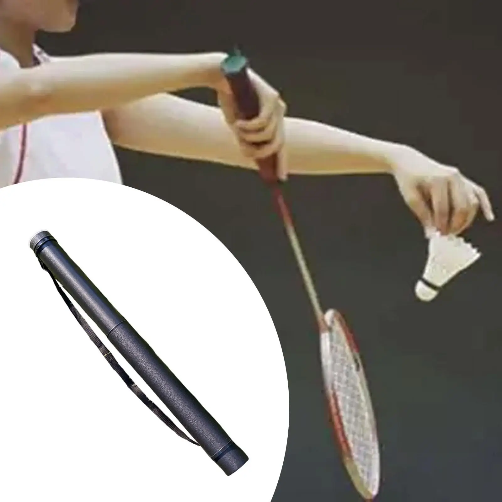 Badminton Shuttle Feeder without Balls Retractable for Badminton Game Gym