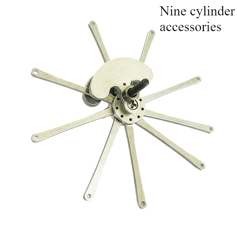 

Star Nine Cylinder Engine Crankshaft Model Metal CNC Process Assembly Machinery Creative Toy Accessories