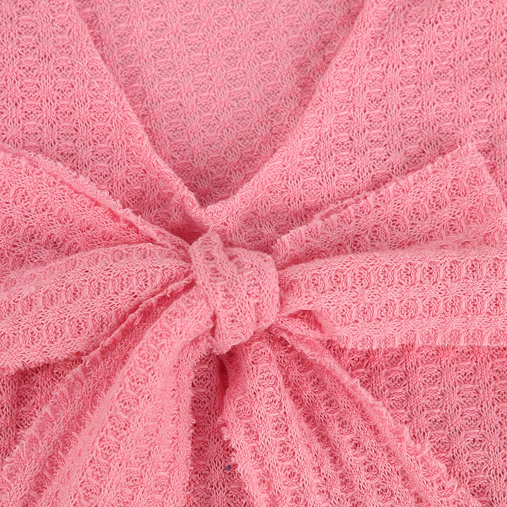 

Newborn Photography Props Baby Girl Robe Bow Tie Photo Outfits Long Sleeve Romper 0 6 Months Comfortable For Gifts
