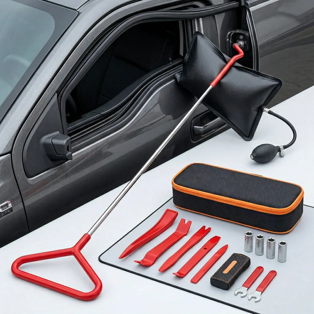 

Disassembly Hook Car Door Clip Removal Tool Set Ergonomic Auto Trim Panel Repair Wrench Portable Stainless Steel Pin for Audio