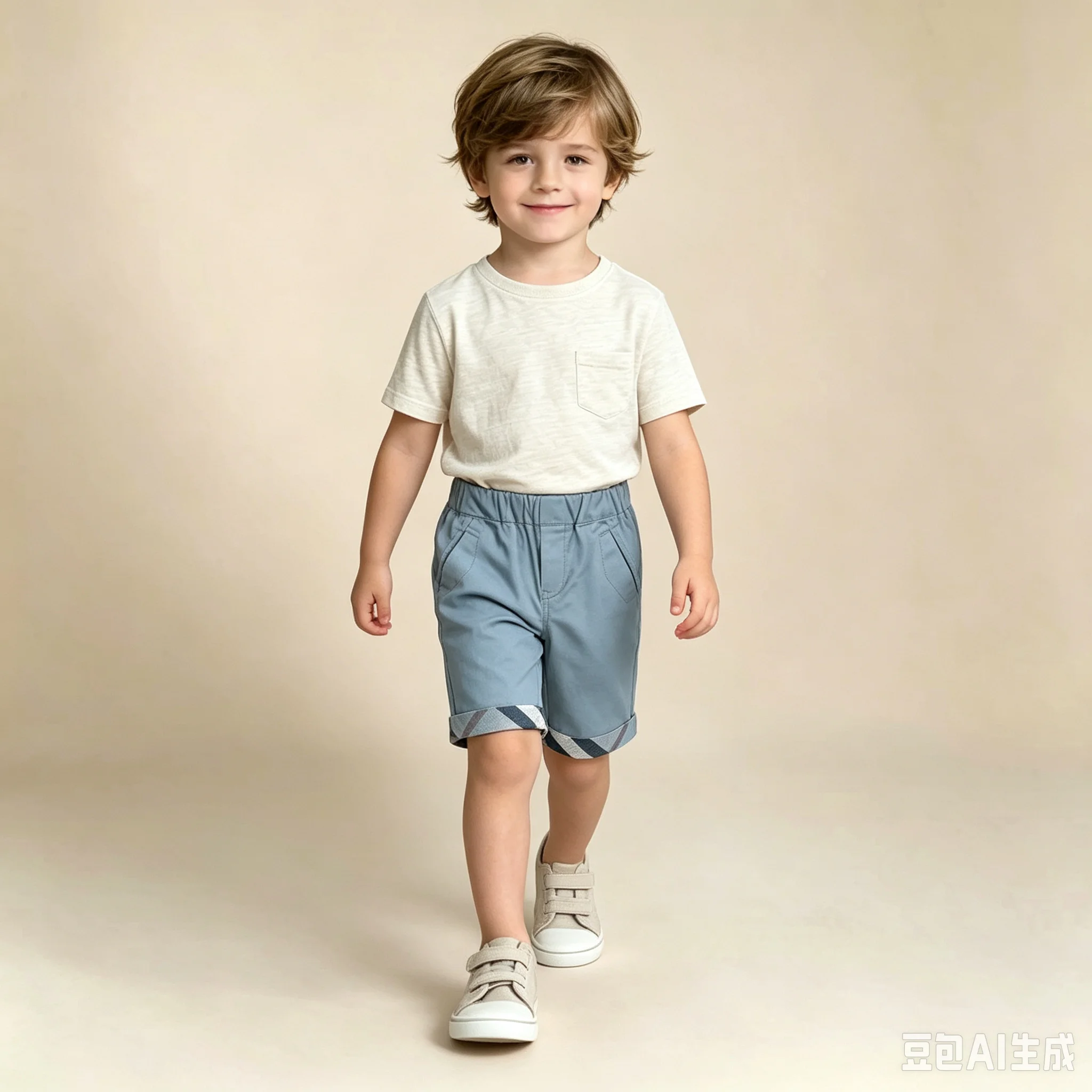 Little Boy Chic Shorts Casual Clothing 1-6Yrs Children Summer Elastic Waist Trousers Knee Length Pants Cool Kid Britches