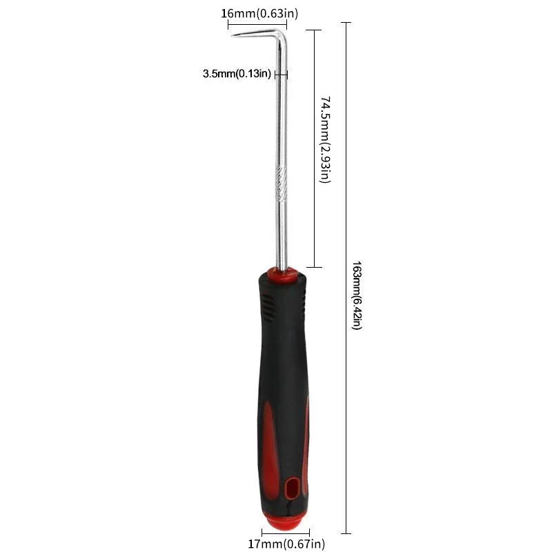Pulling Hook Removal Tool for Remove/Top/Pull Wheel Washing Machine Chassis 90 Degree Angle Bent Hook