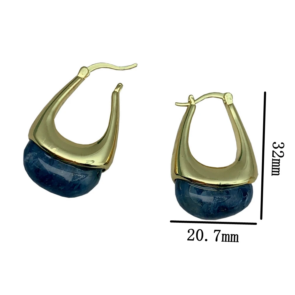 

Transparent Resin Earrings For Women Geometric Irregular Stud Earrings Trendy Temperament U Shape Ear Jewelry Party Gifts