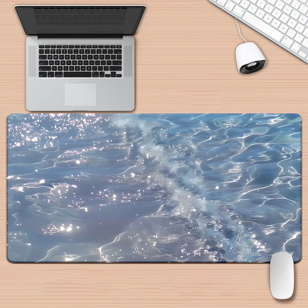 

1pc Water Ripple Pattern HD Printed Pad for Desk, Multi Functional XXL Mousepad, Keyboard Gaming Mouse Mats, Office Computer PC