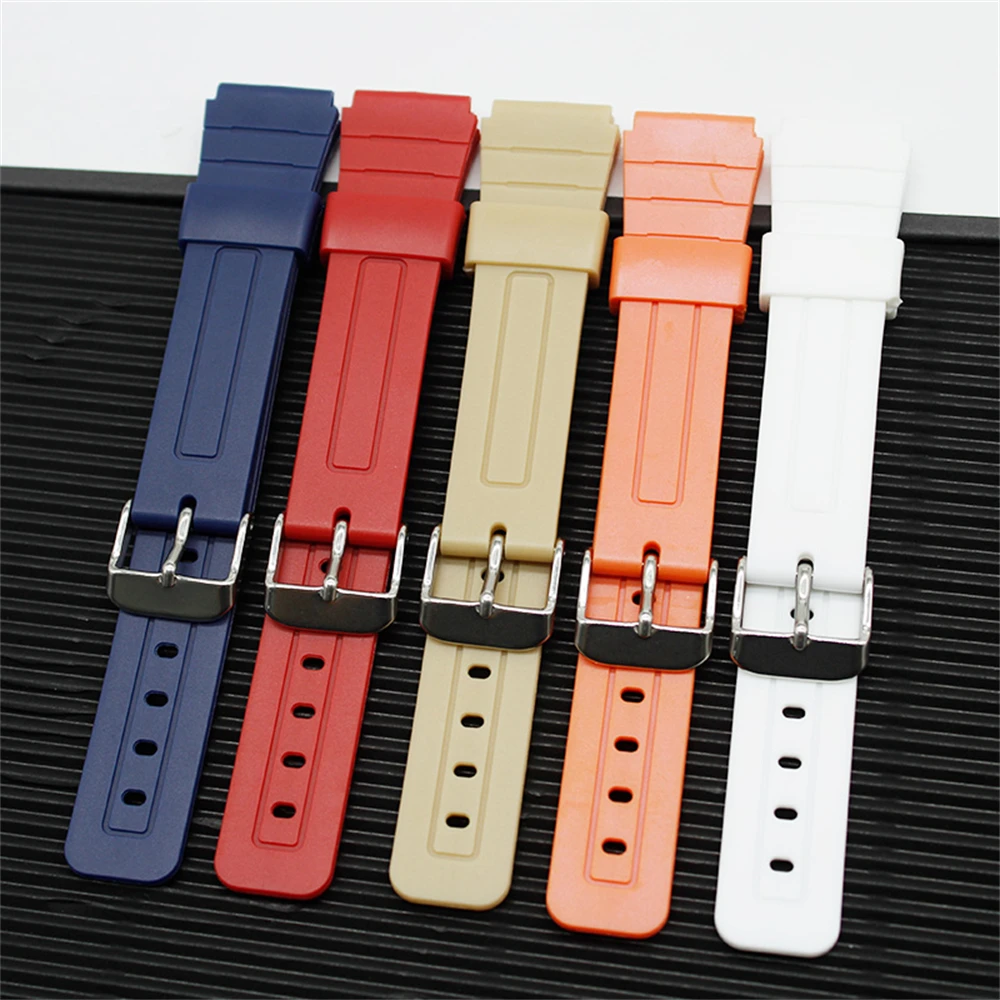 Watchband For F91W F84 F105 F108 A158 A168 AE1200 AE1300 Strap Wrist Premium TPU Watch band accessories Comes with pin tool