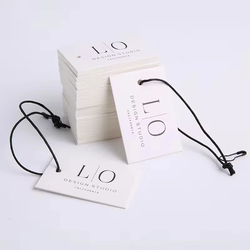 

Custom..pieces.Luxury Eco Friendly Custom Hang Tags Clothing With String Paper Hang