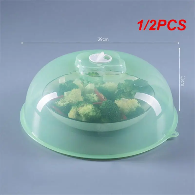 1/2PCS Plastic microwave heating insulation dish cover  heat resistant food universal food hot plate  food cover  plastic cover