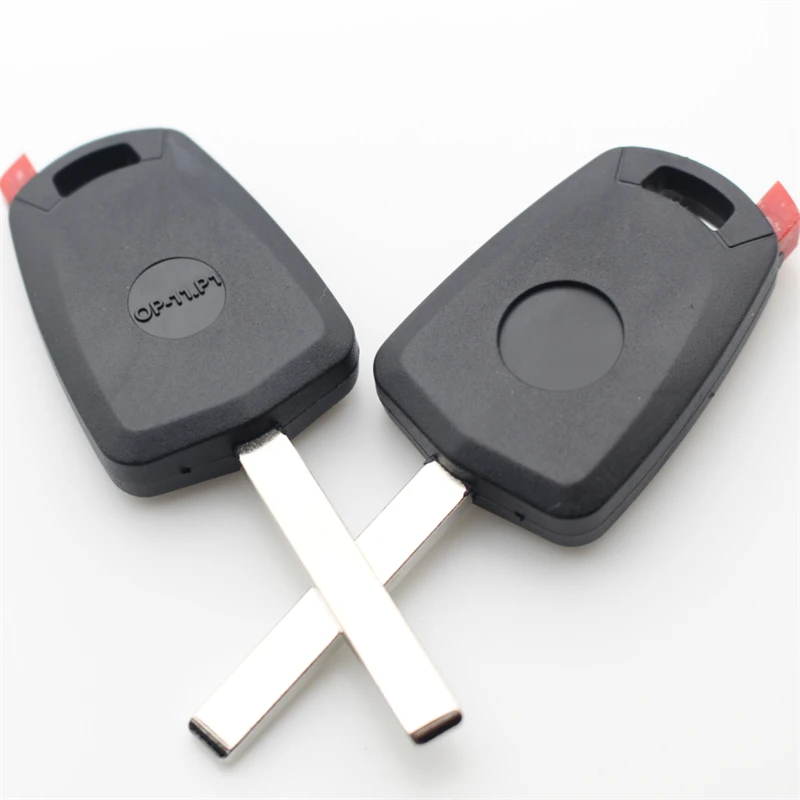 Xieaili oem 10 peças capa de chave de substituição transponder para opel pode instalar chip com lâmina hu100