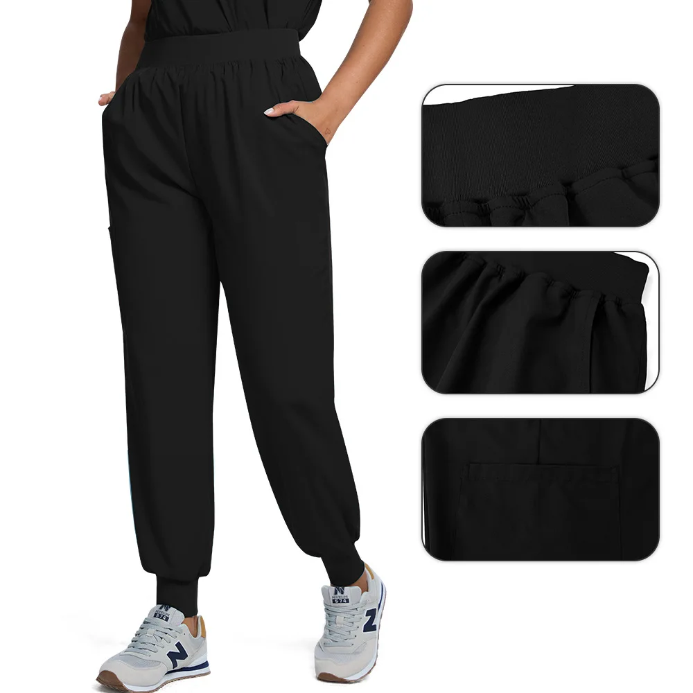 Beauty Workwear Women Medical Nurses Uniform Surgical Scrubs Set Spa Top Pants Clinic Carer Clothes Nursing Uniforms Jogger Suit view 5