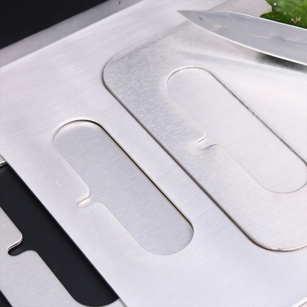 

Stainless Steel Cutting Board Square Reversible Waterproof Rustproof Dishwasher Safe Kitchen Chopping Block For Home Use