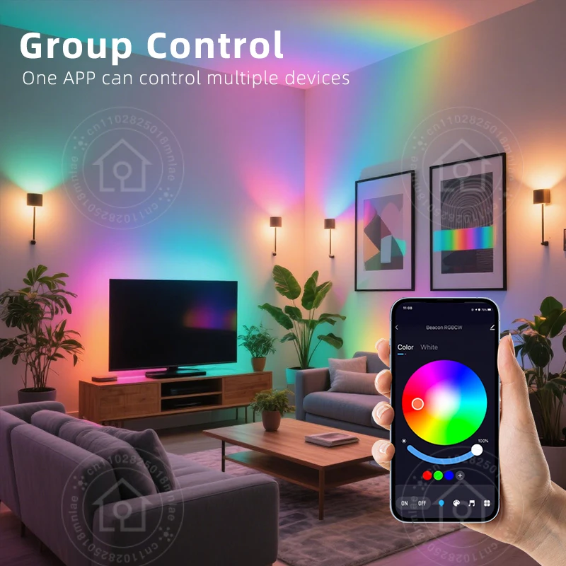 WiFi GU10 LED ضوء لمبة عكس الضوء 5 واط RGB الحياة الذكية APP العمل مع أليكسا جوجل مصابيح المنزل الأضواء عكس الضوء اللون 220-240 فولت