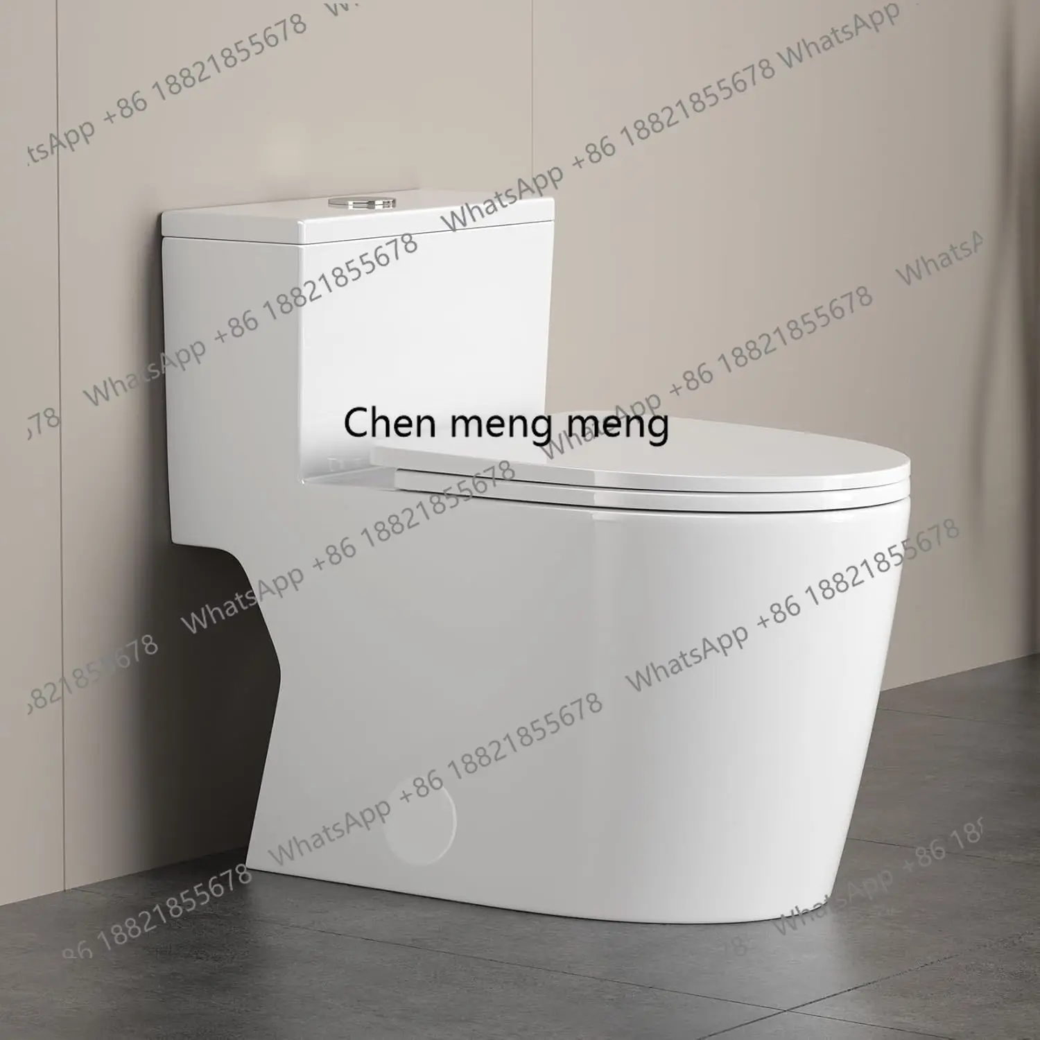 

12"in One Piece Elongated Modern Toilet 3.1-Inch Huge Trapway Pipe Glazing Top Dual Flush 1.1/1.6 GPF F185