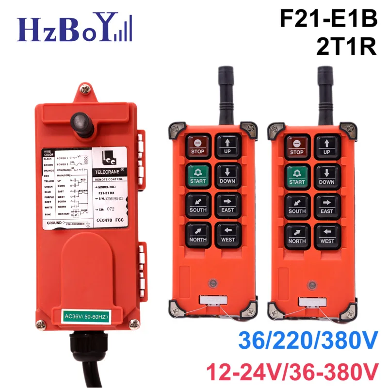 

F21-E1B VHF/UHF Industrial Remote Control Wireless Switches for Electric Hoist Crane Lift Controller